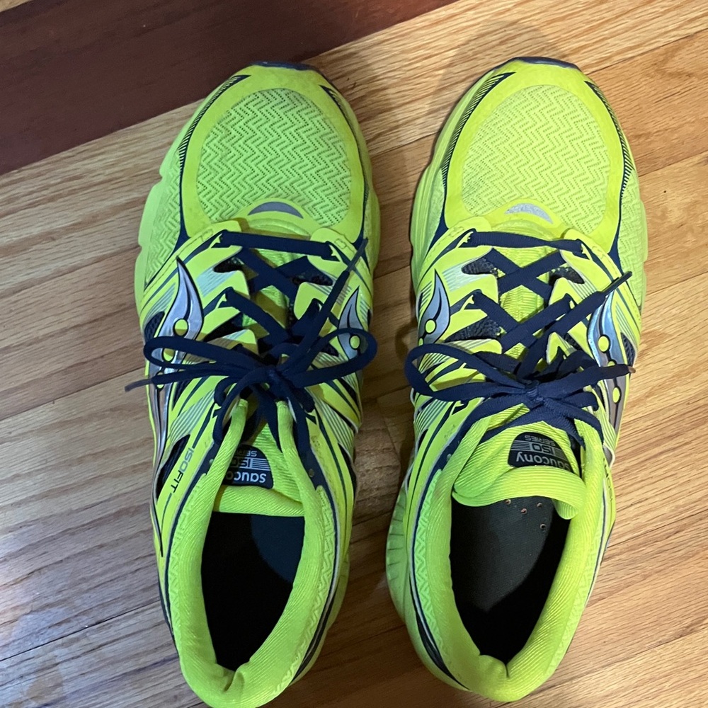 Saucony Neon Yellow Athletic Sneakers Mc
